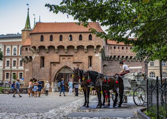 Mury miejskie i Barbakan – umocnienia, które broniły Krakowa